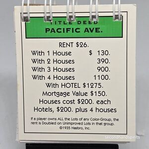 Hand-Assembled Monopoly-Themed Mini Journal - Pacific Ave